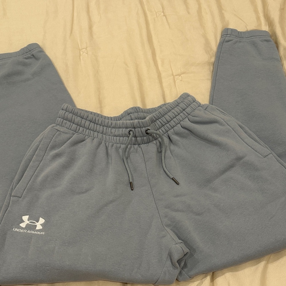 Under Armour Baby Blue High-Rise Joggers (M)